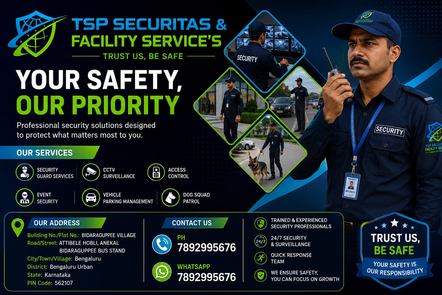 TSP contact security banner