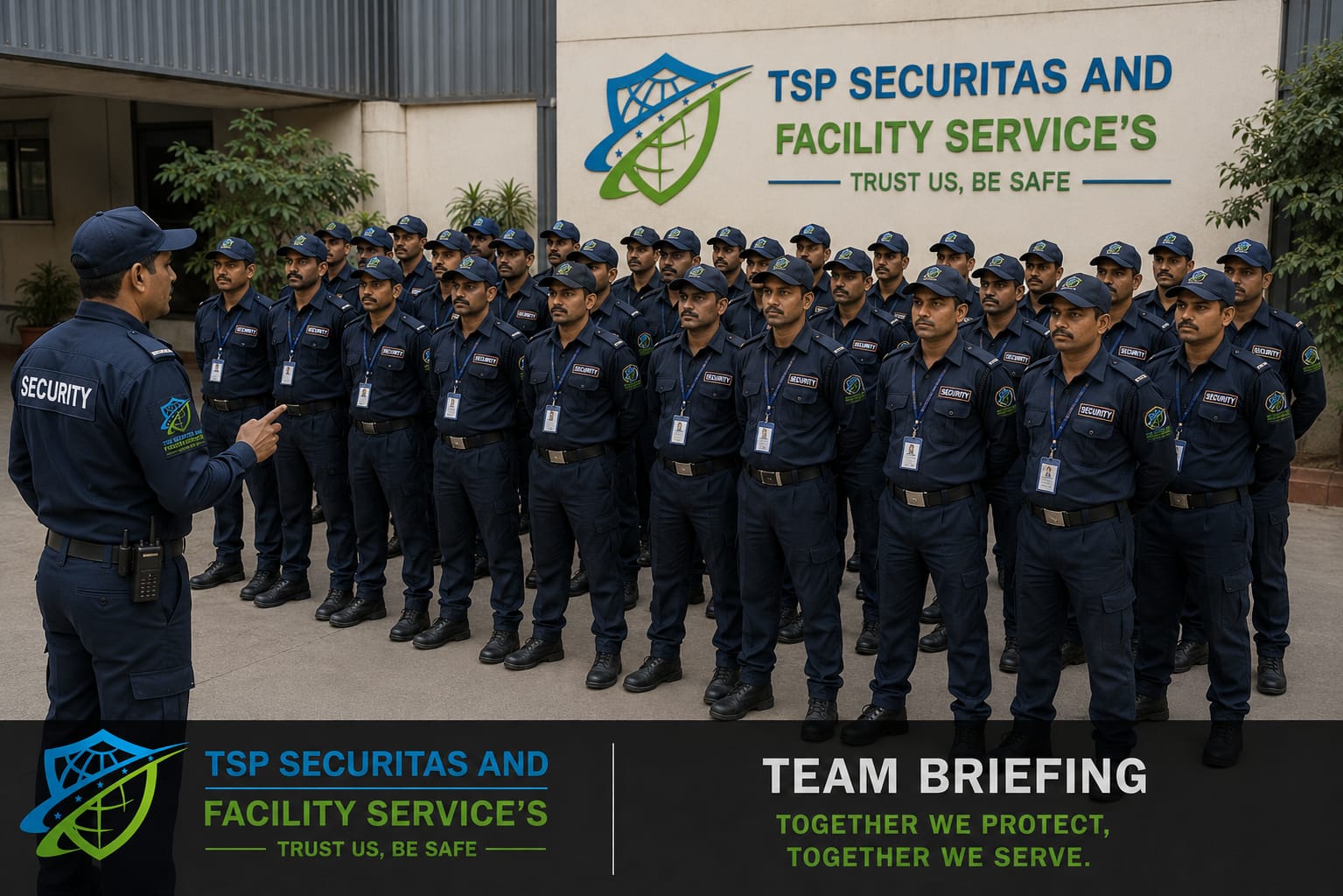 TSP trained security team briefing